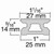 Harken 27mm Low-Beam Pinstop Track